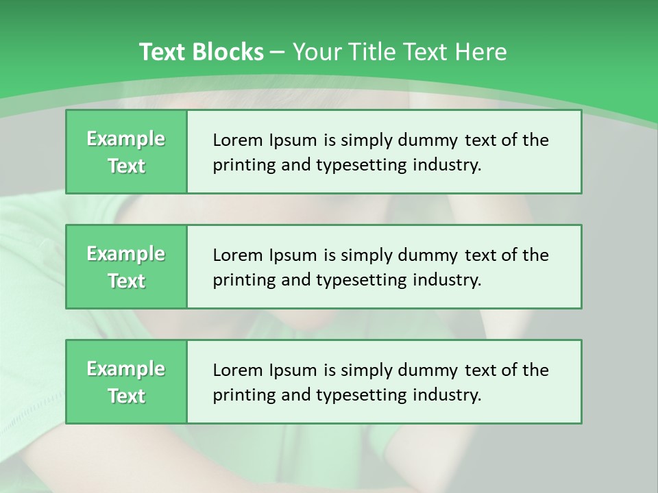A Young Boy Sitting In Front Of A Laptop Computer PowerPoint Template