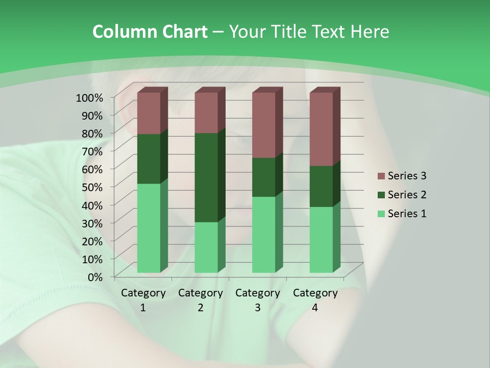 A Young Boy Sitting In Front Of A Laptop Computer PowerPoint Template