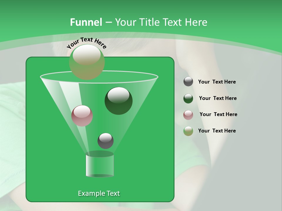 A Young Boy Sitting In Front Of A Laptop Computer PowerPoint Template