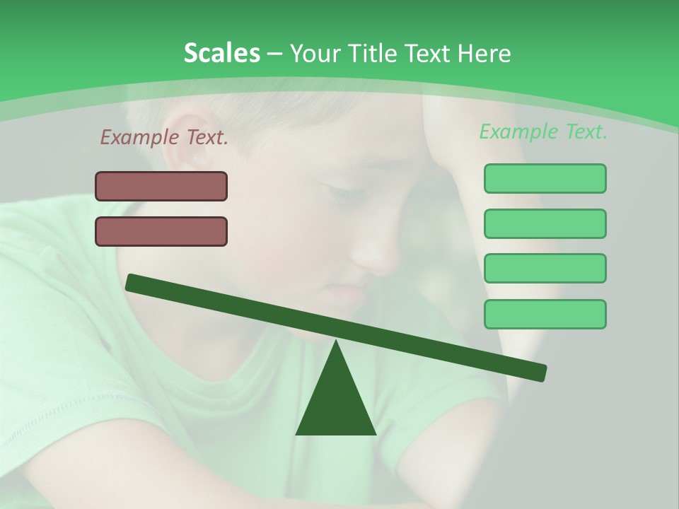 A Young Boy Sitting In Front Of A Laptop Computer PowerPoint Template