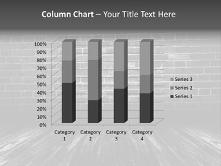 A Brick Wall With A Wooden Floor In Front Of It PowerPoint Template