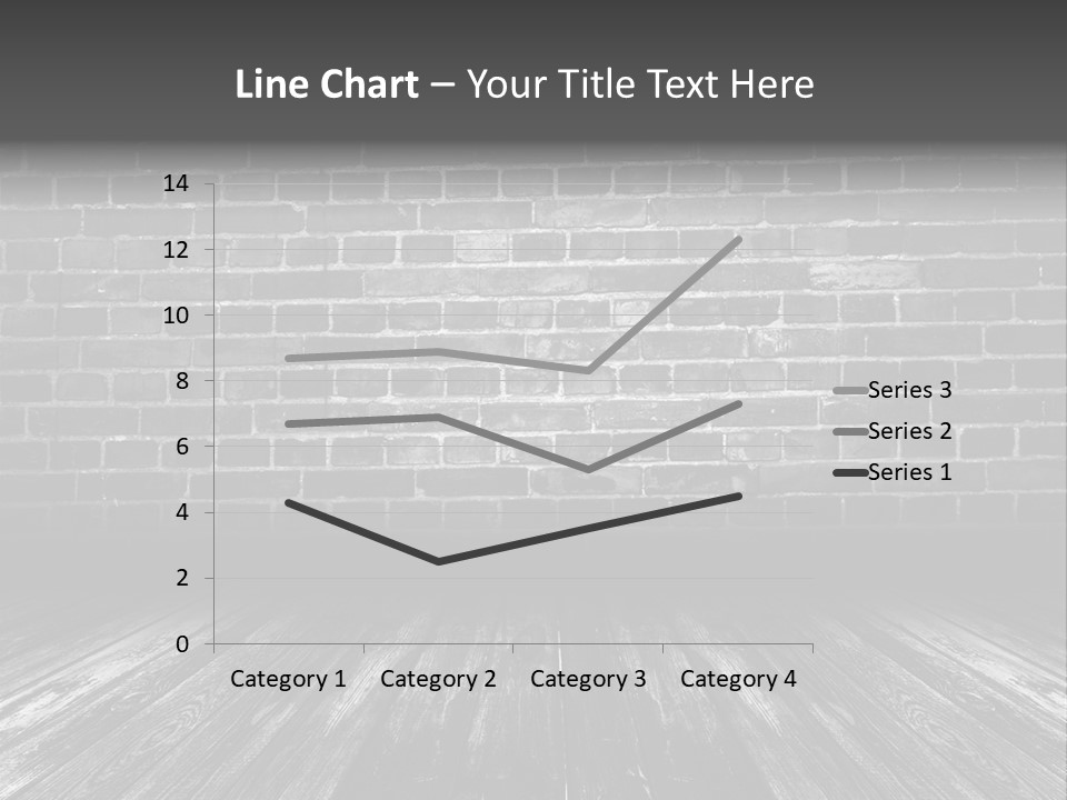 A Brick Wall With A Wooden Floor In Front Of It PowerPoint Template