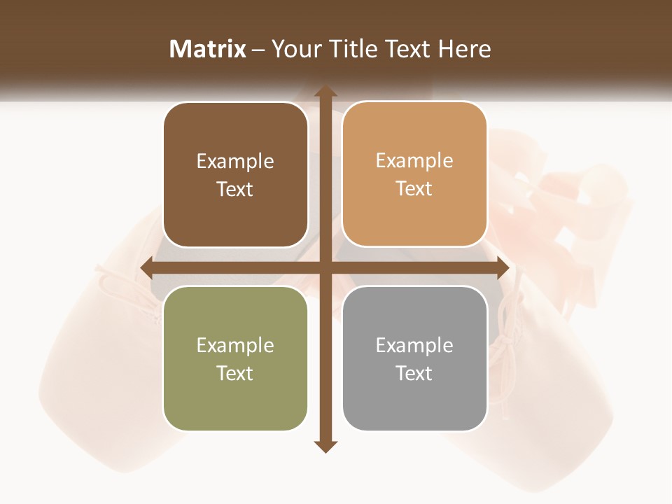 A Pair Of Ballet Shoes On A White Background PowerPoint Template