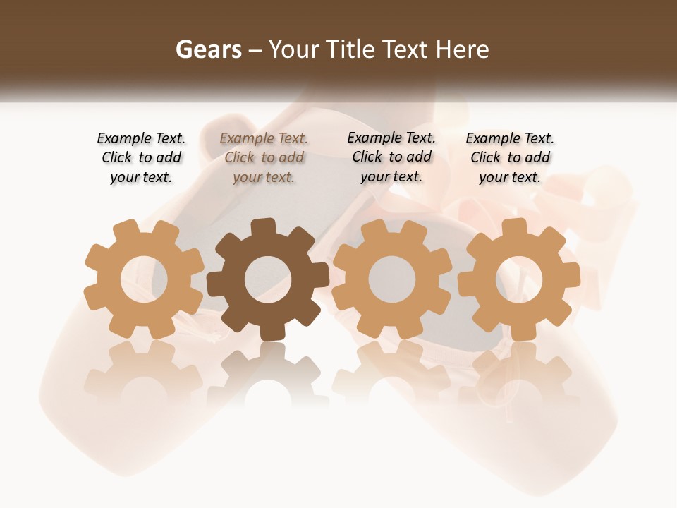 A Pair Of Ballet Shoes On A White Background PowerPoint Template