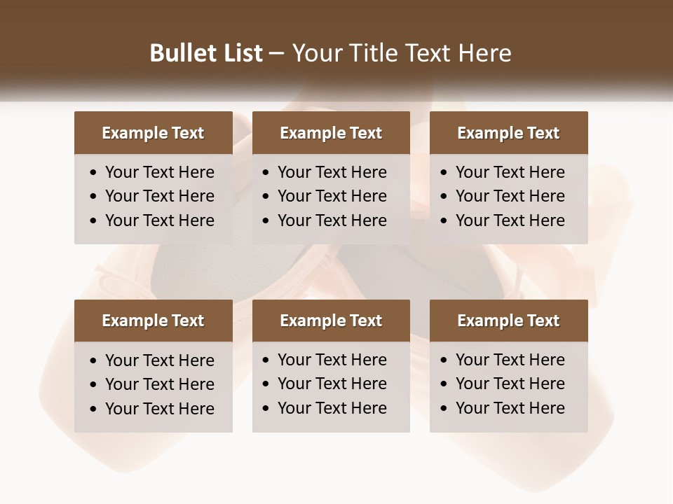 A Pair Of Ballet Shoes On A White Background PowerPoint Template