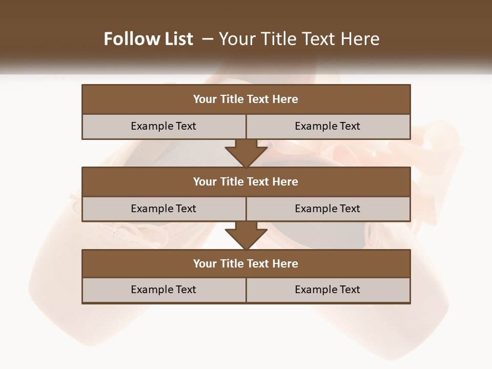 A Pair Of Ballet Shoes On A White Background PowerPoint Template