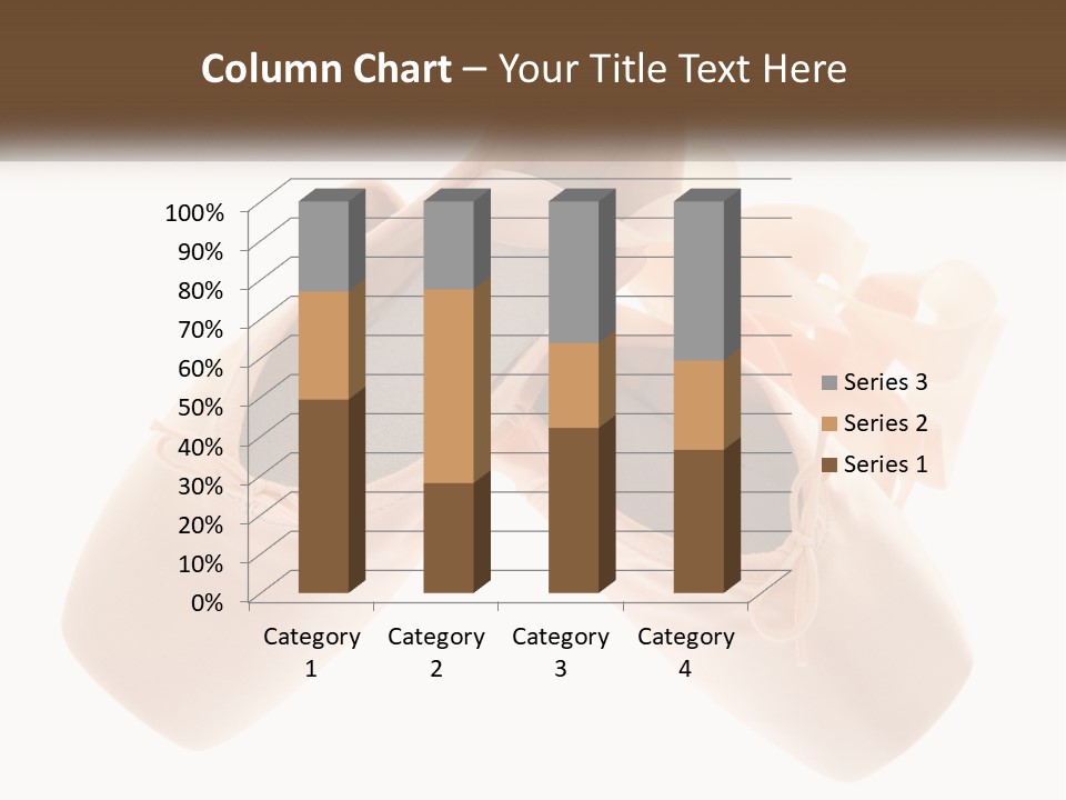 A Pair Of Ballet Shoes On A White Background PowerPoint Template