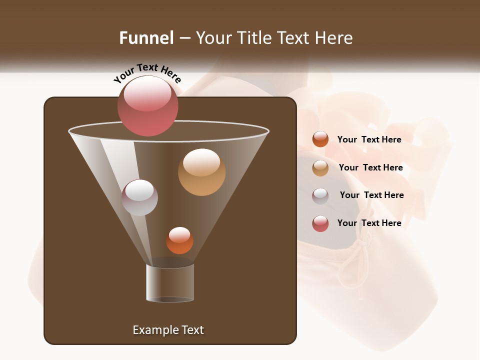 A Pair Of Ballet Shoes On A White Background PowerPoint Template