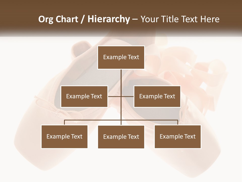 A Pair Of Ballet Shoes On A White Background PowerPoint Template