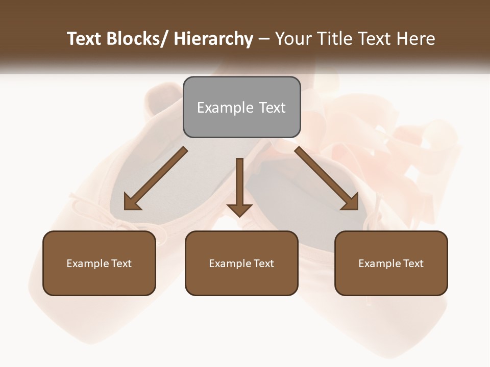 A Pair Of Ballet Shoes On A White Background PowerPoint Template