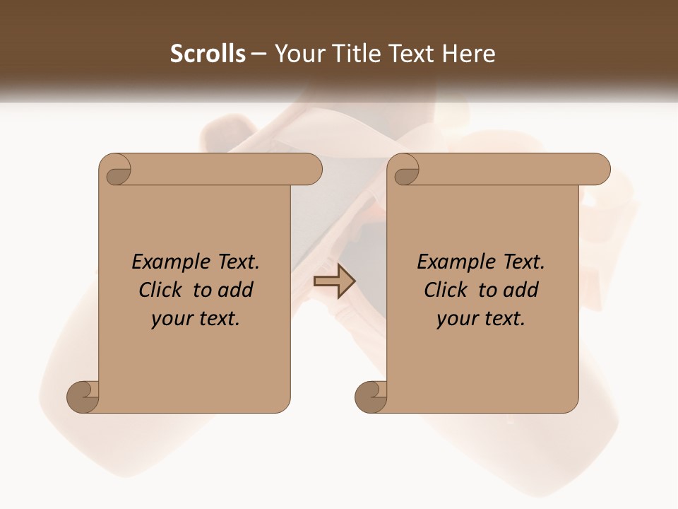 A Pair Of Ballet Shoes On A White Background PowerPoint Template