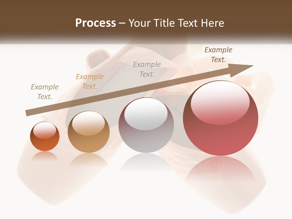 A Pair Of Ballet Shoes On A White Background PowerPoint Template