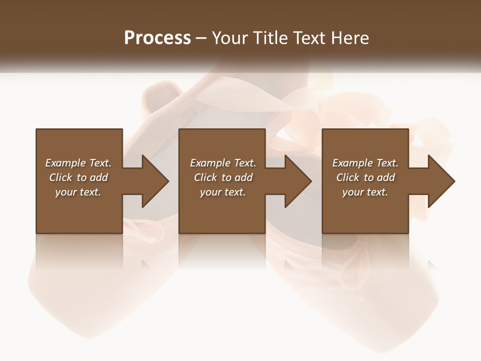 A Pair Of Ballet Shoes On A White Background PowerPoint Template