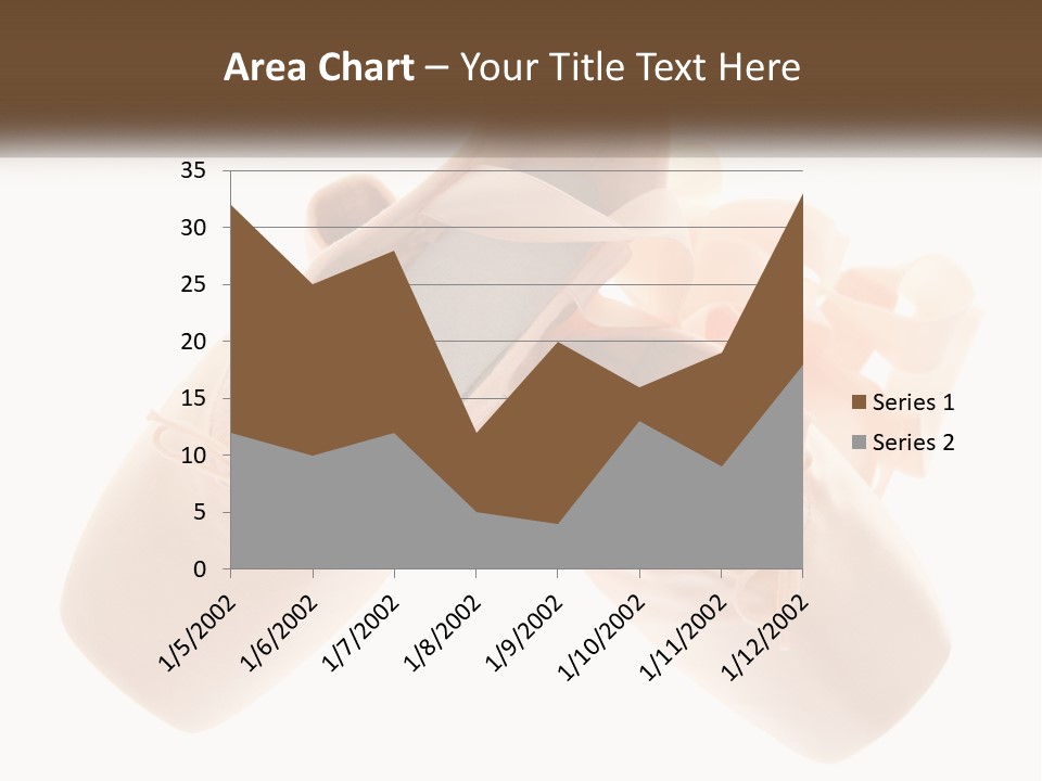 A Pair Of Ballet Shoes On A White Background PowerPoint Template