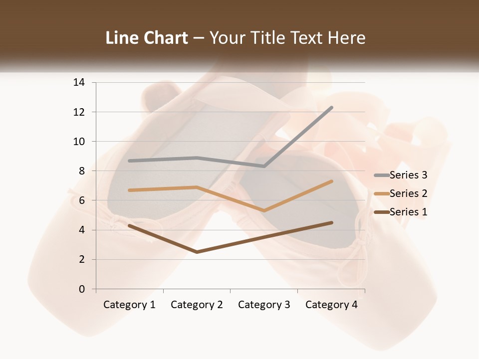 A Pair Of Ballet Shoes On A White Background PowerPoint Template