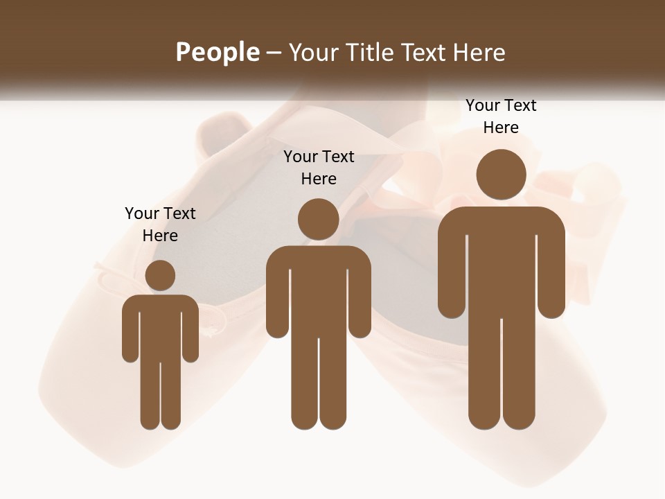 A Pair Of Ballet Shoes On A White Background PowerPoint Template