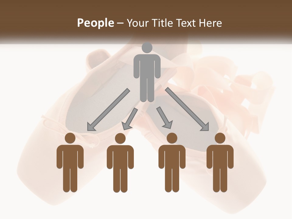 A Pair Of Ballet Shoes On A White Background PowerPoint Template