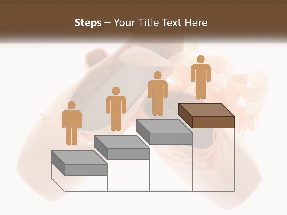 A Pair Of Ballet Shoes On A White Background PowerPoint Template