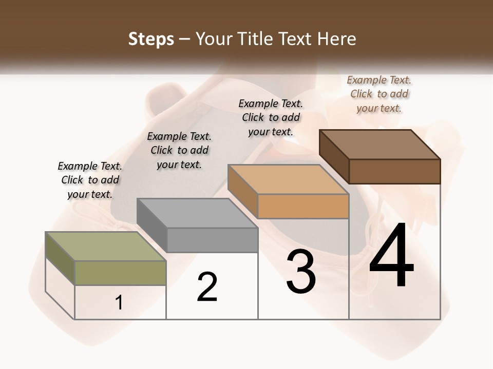 A Pair Of Ballet Shoes On A White Background PowerPoint Template