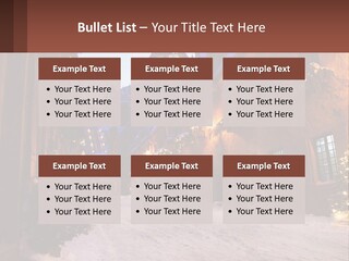 A Snowy Street With People Walking Down It PowerPoint Template