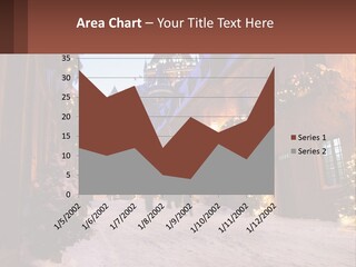 A Snowy Street With People Walking Down It PowerPoint Template