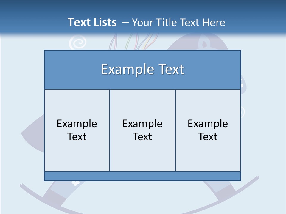 A Blue Horse With Balloons And Presents On It's Back PowerPoint Template