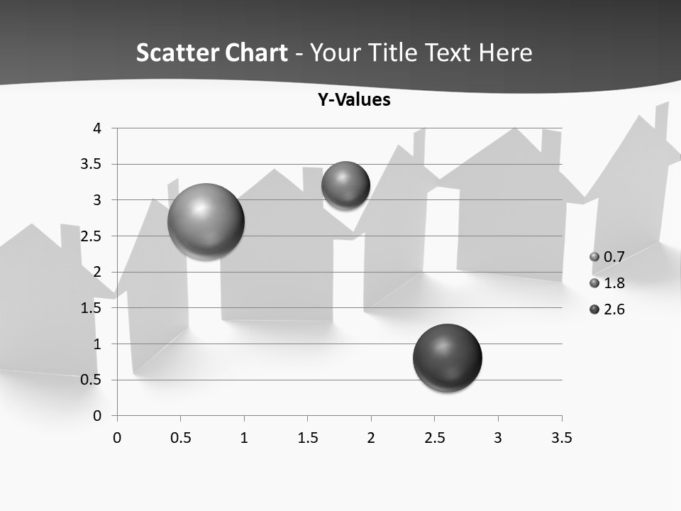 A Row Of Houses With A White Background PowerPoint Template