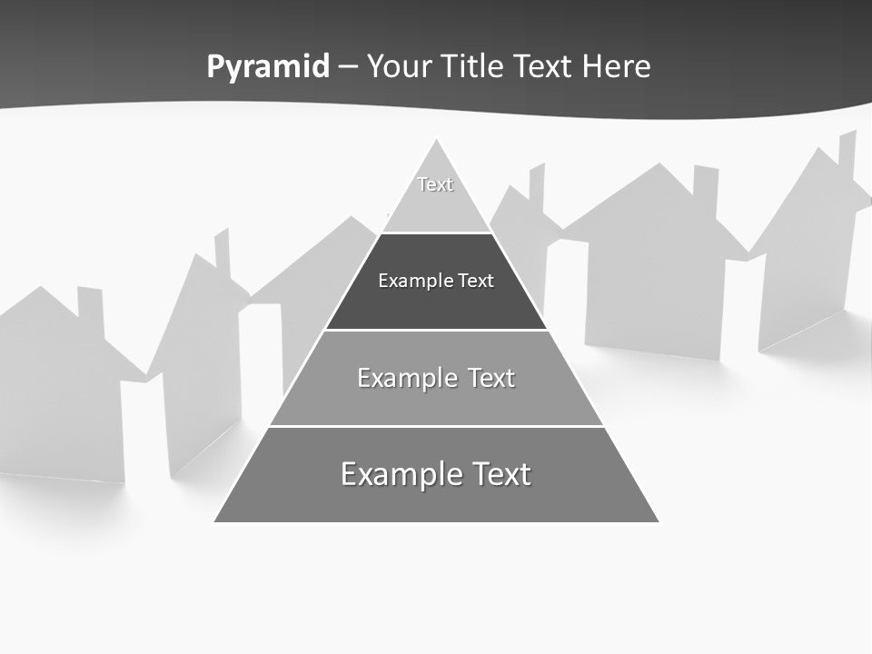 A Row Of Houses With A White Background PowerPoint Template