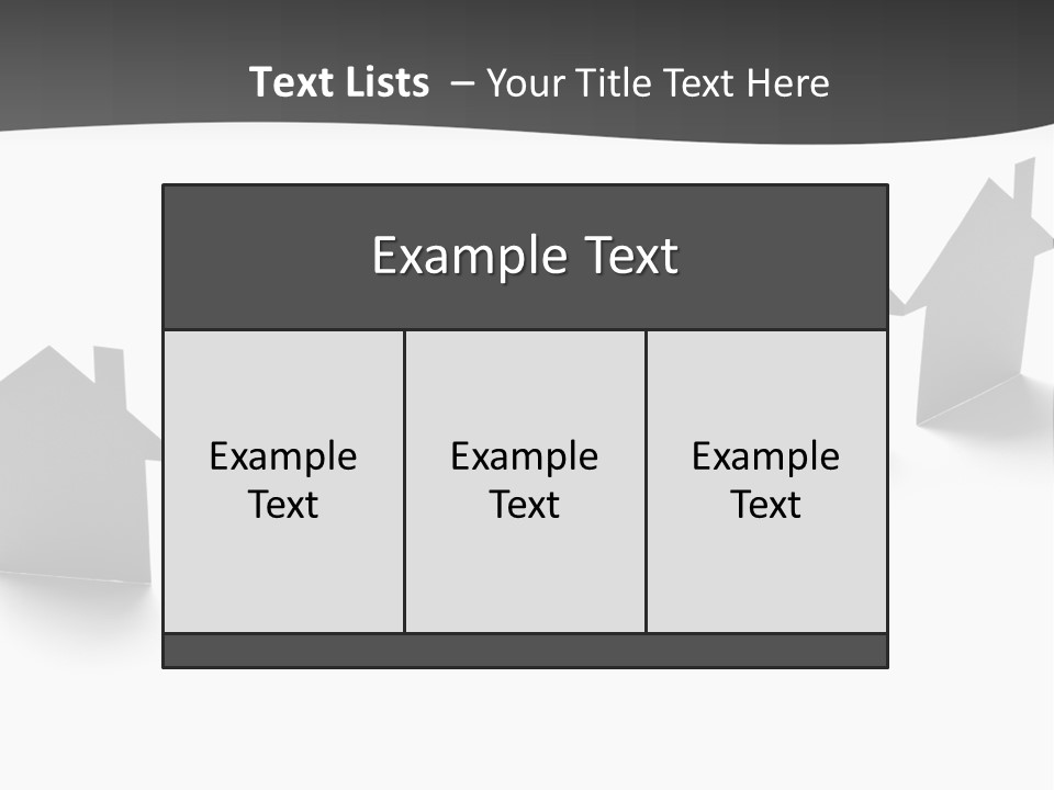 A Row Of Houses With A White Background PowerPoint Template