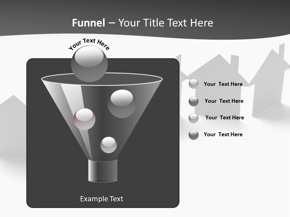 A Row Of Houses With A White Background PowerPoint Template