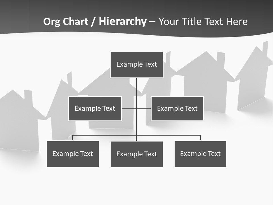 A Row Of Houses With A White Background PowerPoint Template