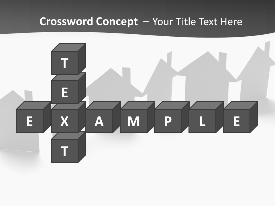 A Row Of Houses With A White Background PowerPoint Template