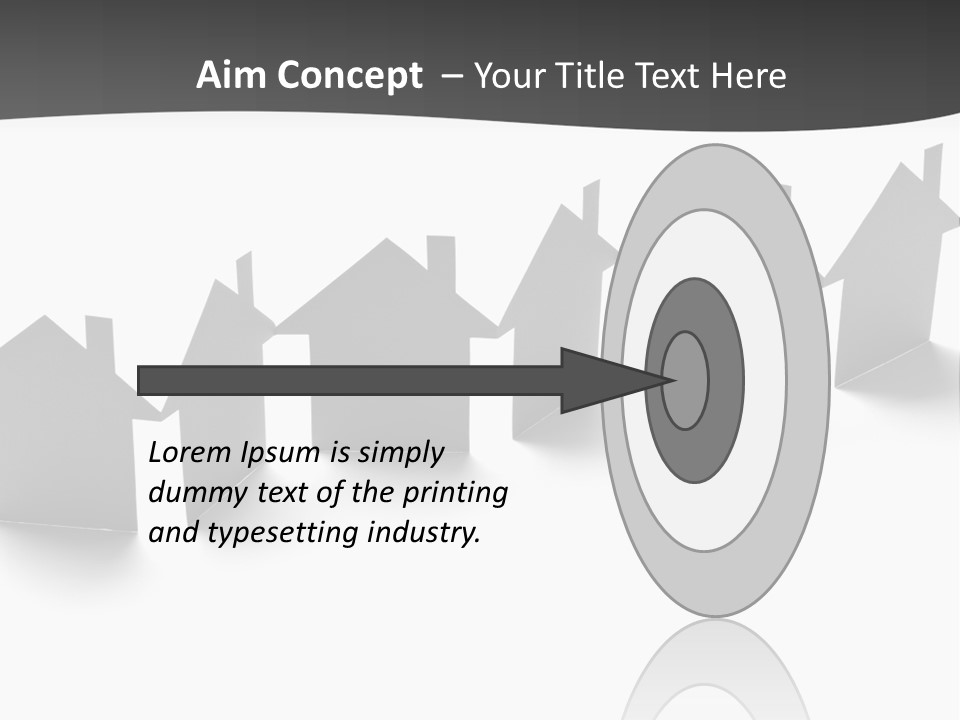 A Row Of Houses With A White Background PowerPoint Template