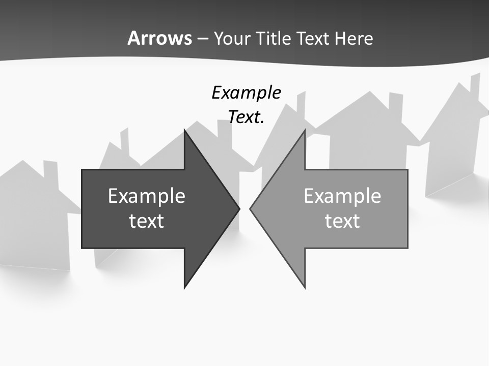 A Row Of Houses With A White Background PowerPoint Template