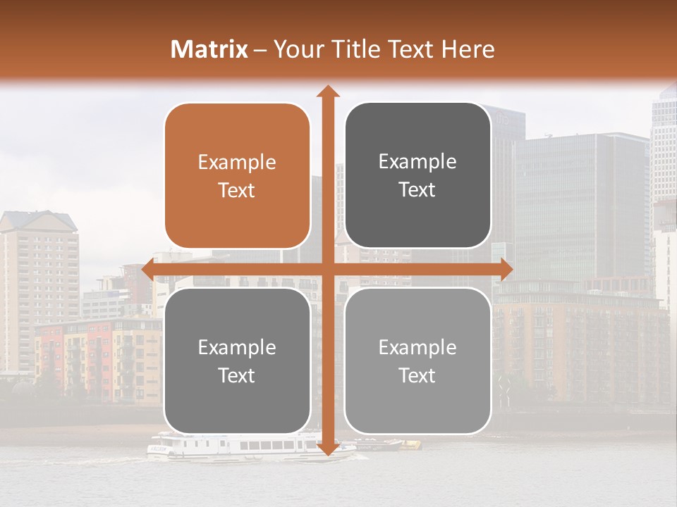 A Picture Of A City With A Sky Line In The Background PowerPoint Template