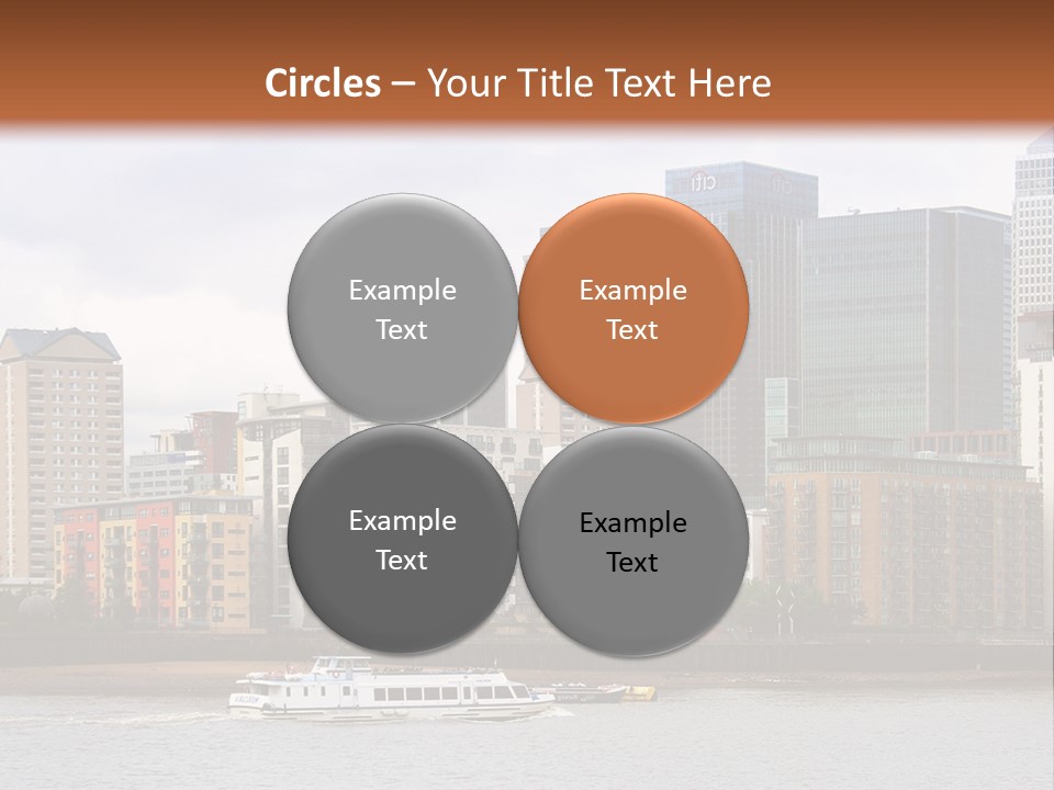 A Picture Of A City With A Sky Line In The Background PowerPoint Template