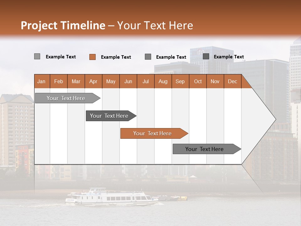 A Picture Of A City With A Sky Line In The Background PowerPoint Template