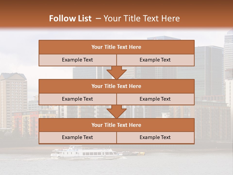 A Picture Of A City With A Sky Line In The Background PowerPoint Template