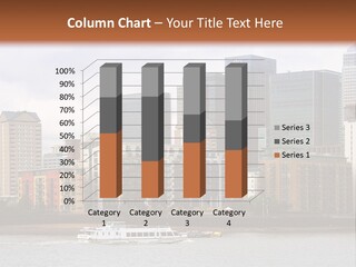 A Picture Of A City With A Sky Line In The Background PowerPoint Template