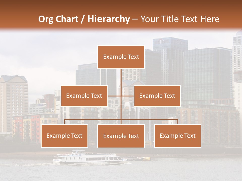 A Picture Of A City With A Sky Line In The Background PowerPoint Template