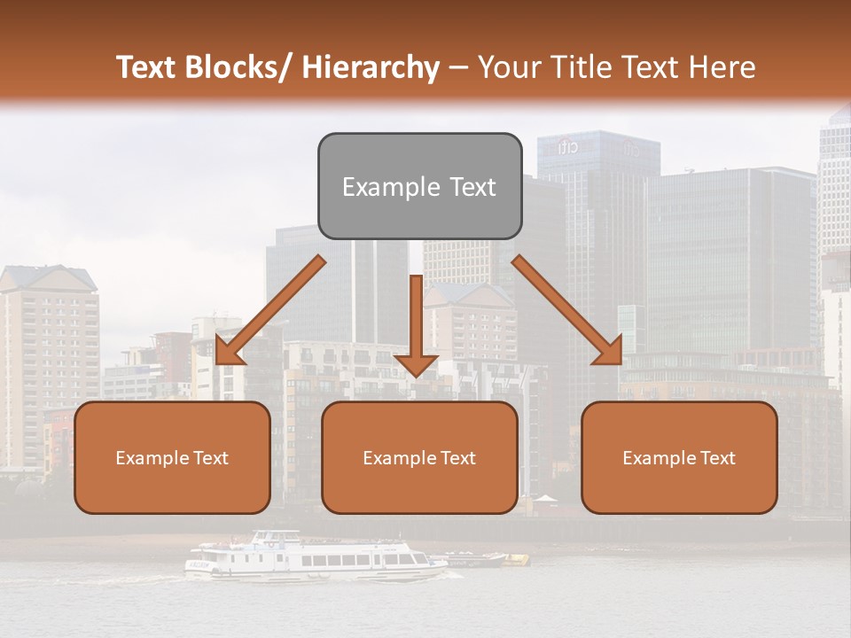 A Picture Of A City With A Sky Line In The Background PowerPoint Template