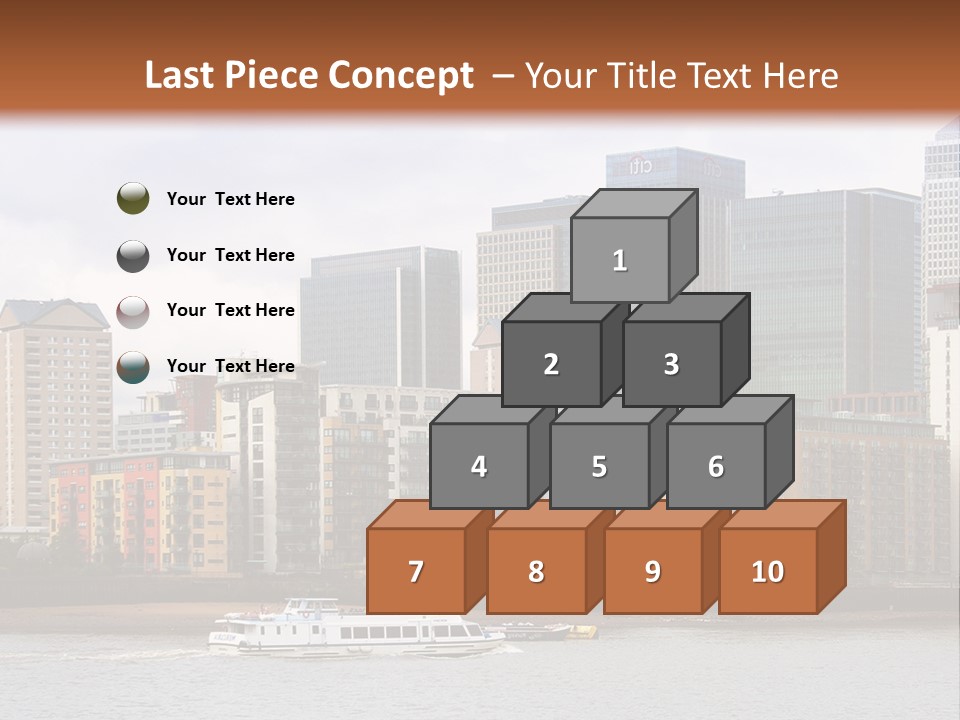 A Picture Of A City With A Sky Line In The Background PowerPoint Template