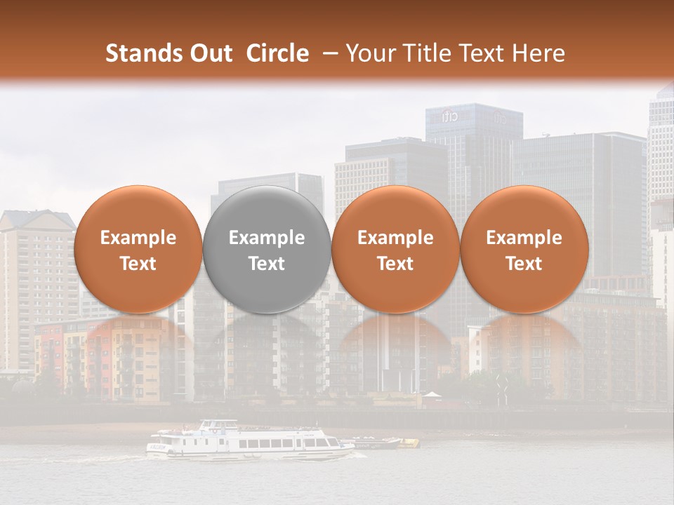 A Picture Of A City With A Sky Line In The Background PowerPoint Template