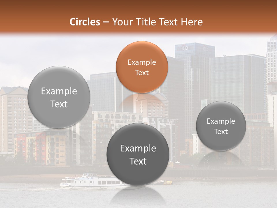 A Picture Of A City With A Sky Line In The Background PowerPoint Template