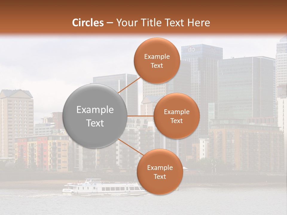 A Picture Of A City With A Sky Line In The Background PowerPoint Template