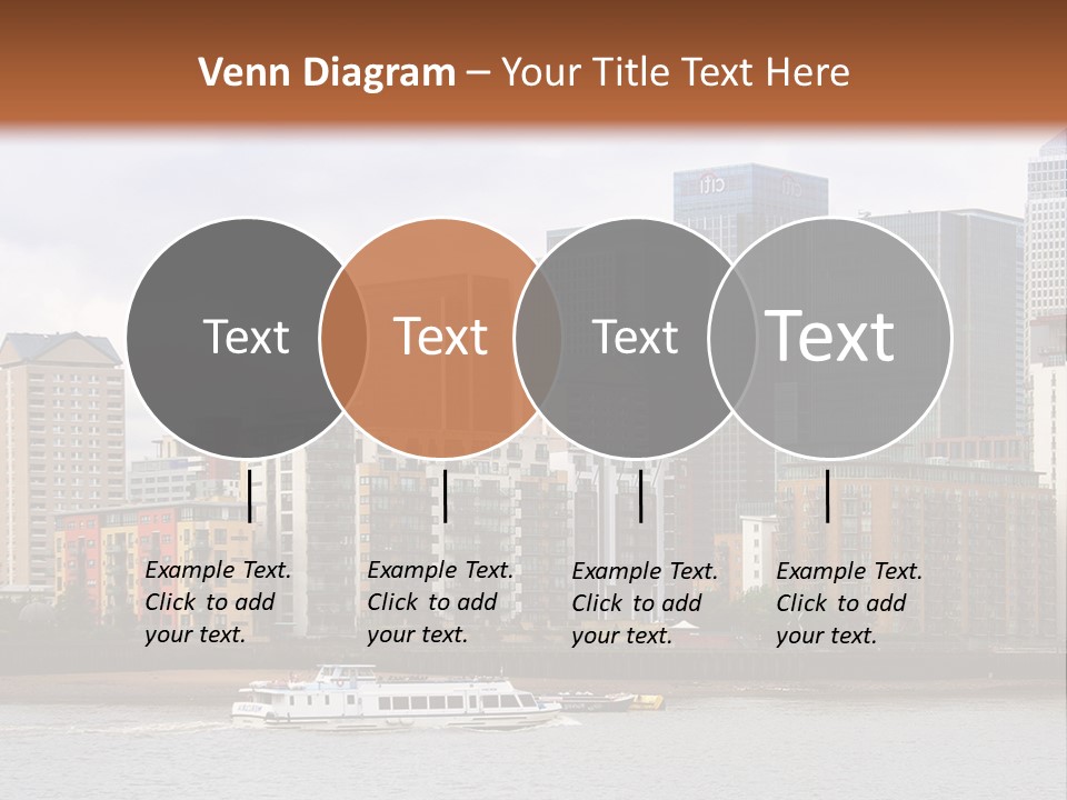 A Picture Of A City With A Sky Line In The Background PowerPoint Template