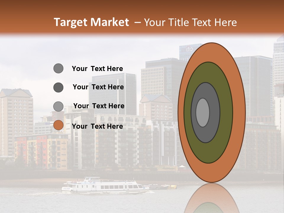 A Picture Of A City With A Sky Line In The Background PowerPoint Template