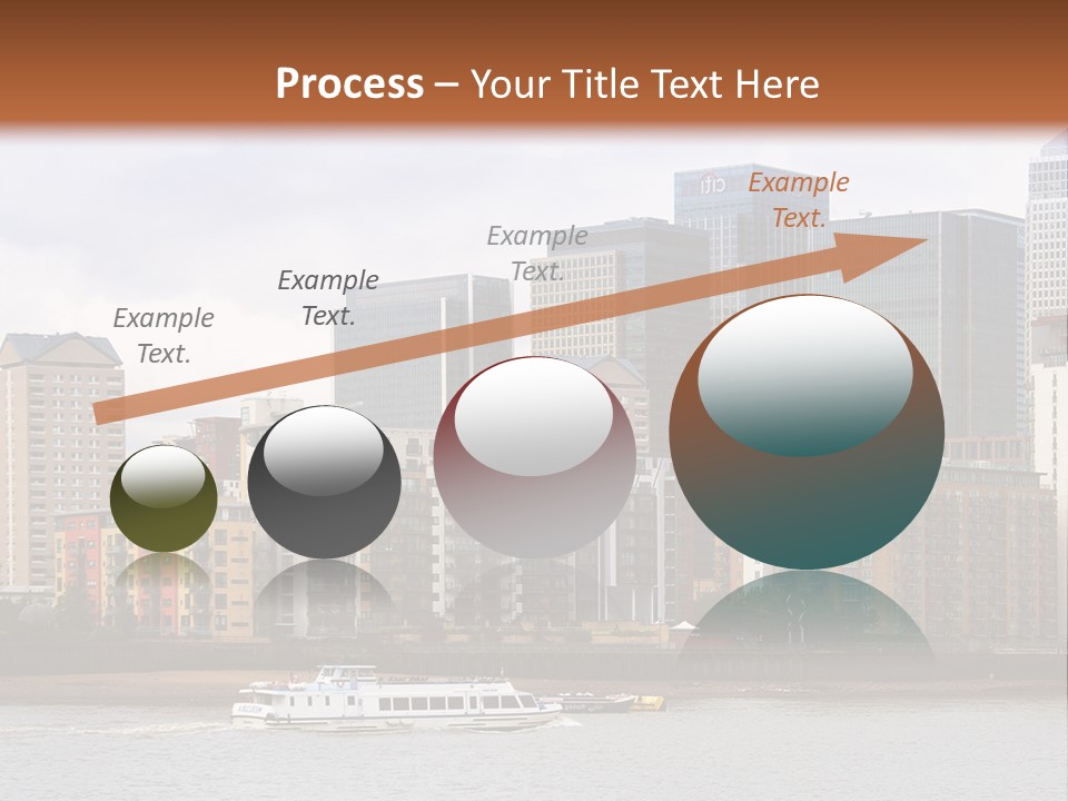 A Picture Of A City With A Sky Line In The Background PowerPoint Template