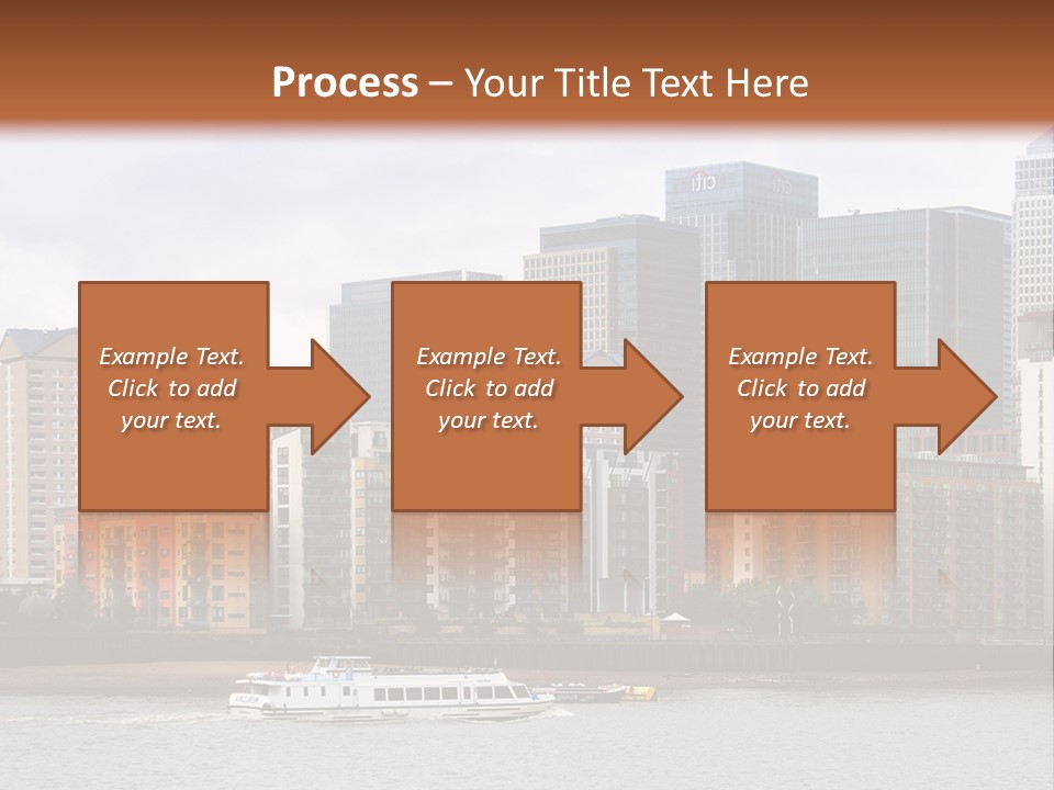 A Picture Of A City With A Sky Line In The Background PowerPoint Template