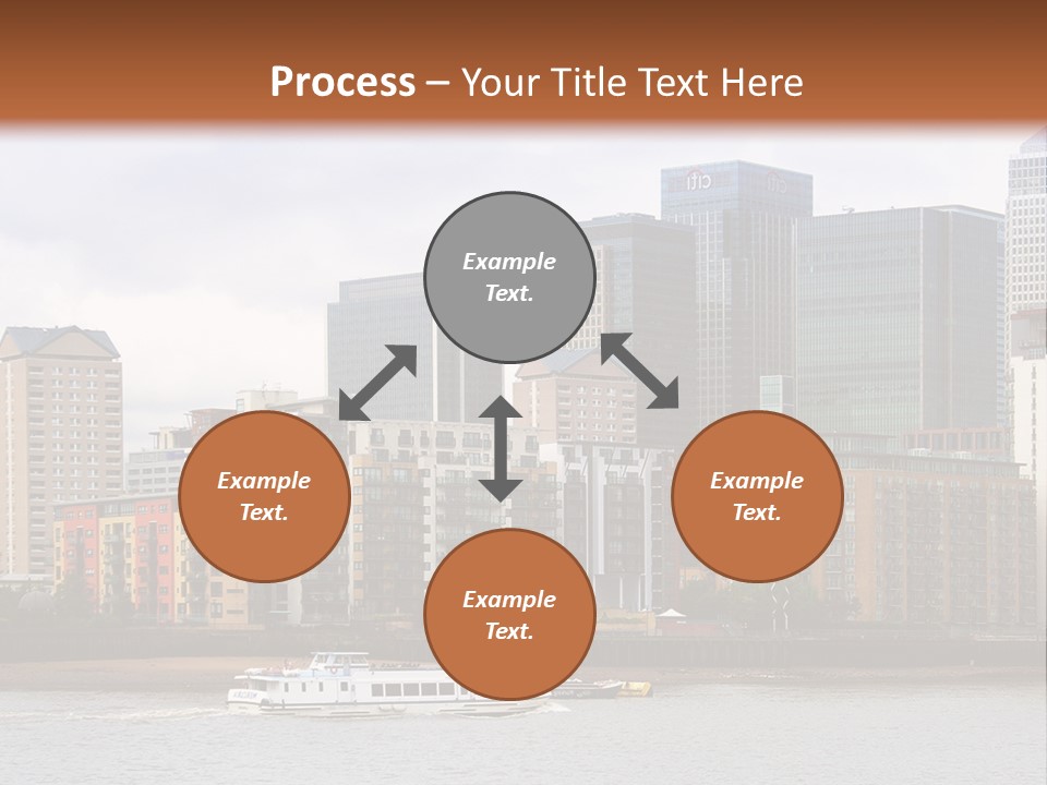 A Picture Of A City With A Sky Line In The Background PowerPoint Template